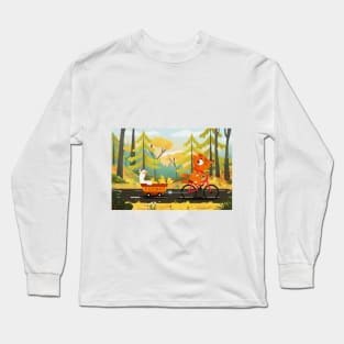 The little taxi driver fox Long Sleeve T-Shirt